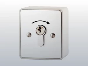 Sleutelschakelaar voor een elektrische poort