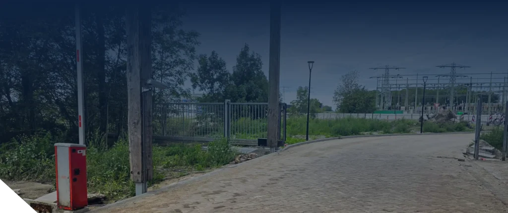 Elektrische slagboom met kentekenherkenning in Bolsward